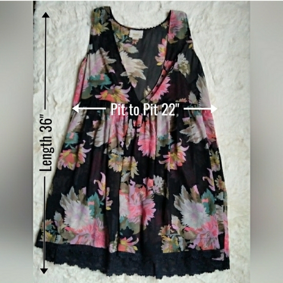 Maeve • Anthropologie Mesh Floral Dress - Picture 9 of 9